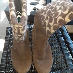 ANKLE SUEDE BOOTS BY COACH